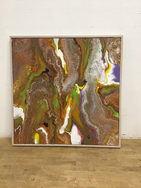 27"Sq "Touch of Purple" By Susan David