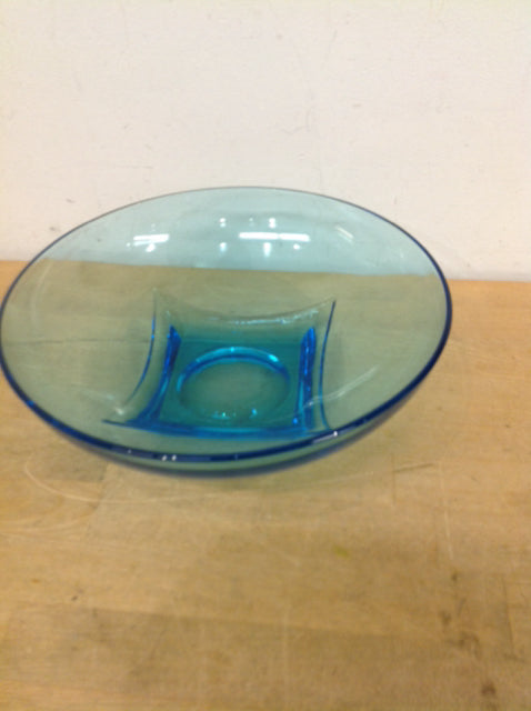 Bowl- 10" Blue Glass