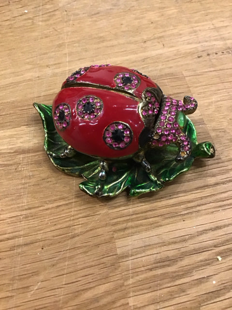 3.5" Lady Bug Trinket Box
