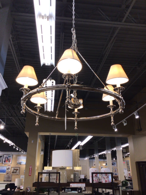 Round Chrome Chandelier