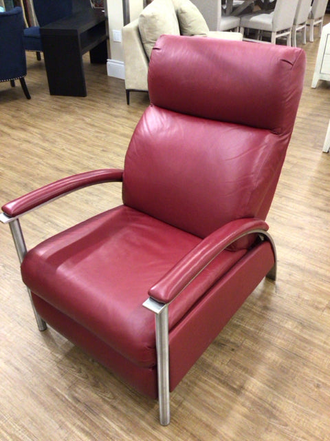 Red Leather Recliner