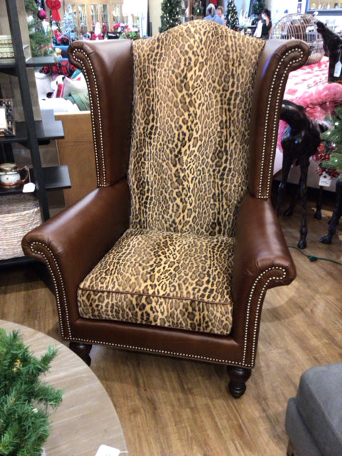 Lexington Kings Row Tight Back Leather Wing Chair