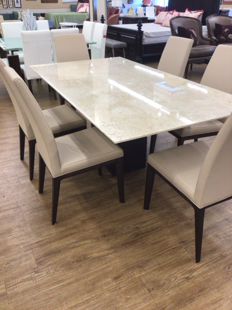 Scan Design Thin Top Silver Dust Tivoli Stone Top Dining Table
