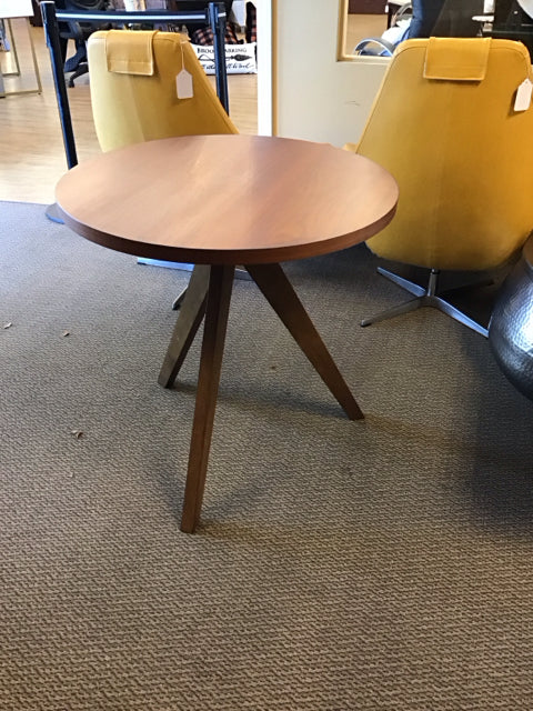 36"Rd West Elm Tripod Walnut Table