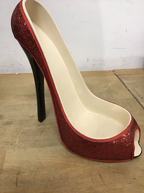 8"x8" Red Shoe Wine Bottle Holder