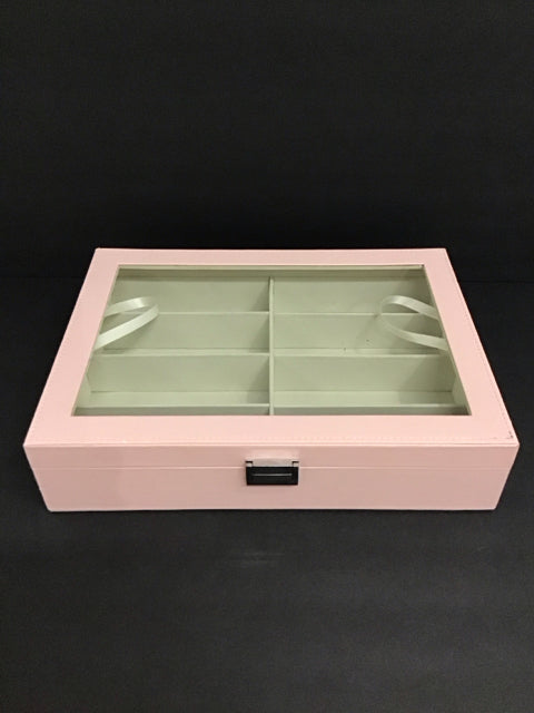 13x9.5 Pink Leather Eyeglass Box