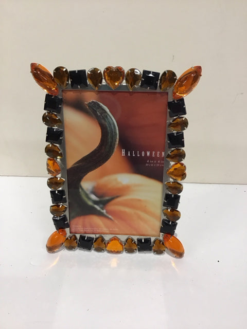 4x6 Black/Gold Bead Picture Frame