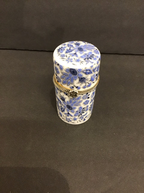 Blue/White Painted Trinket Box