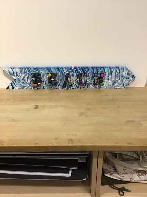 32x6 "Beach" Sign By Susan David