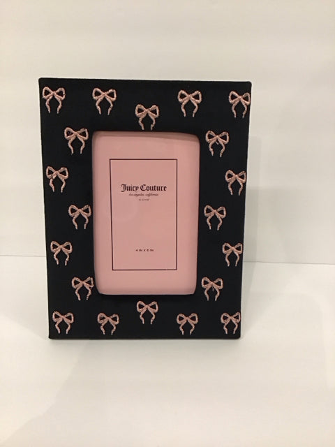 4x6 Black Velour Juicy Couture Frame