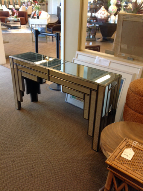 54x13 Mirrored Console Table AS-IS
