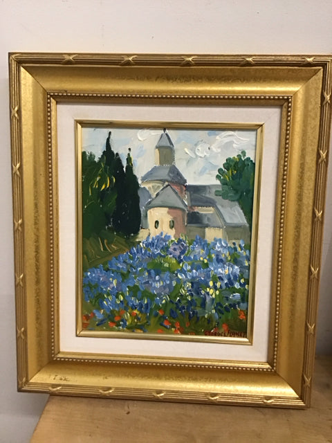 14.5" x16" "Lavendes a Sensnque" By Georges Flanet Art Signed COA