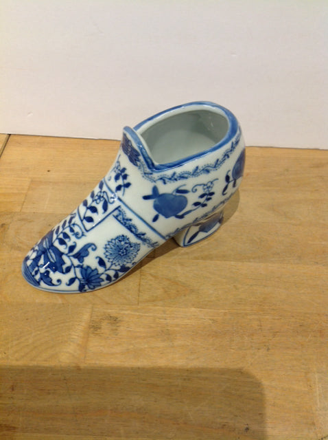 Baum Brothers Blue/White Porcelain Shoe