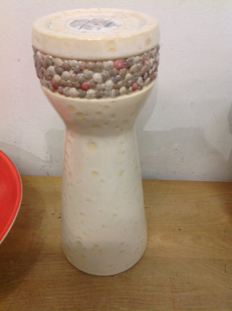 Candle Holder- 12" Ceramic Shell
