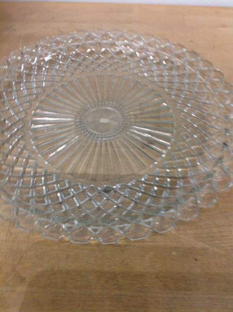 14" Cut Glass Plate