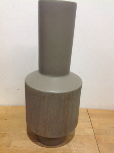 Vase- 21" Grey Ceramic