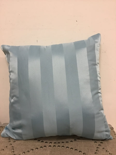 17"x17" Blue Stripe Pillow