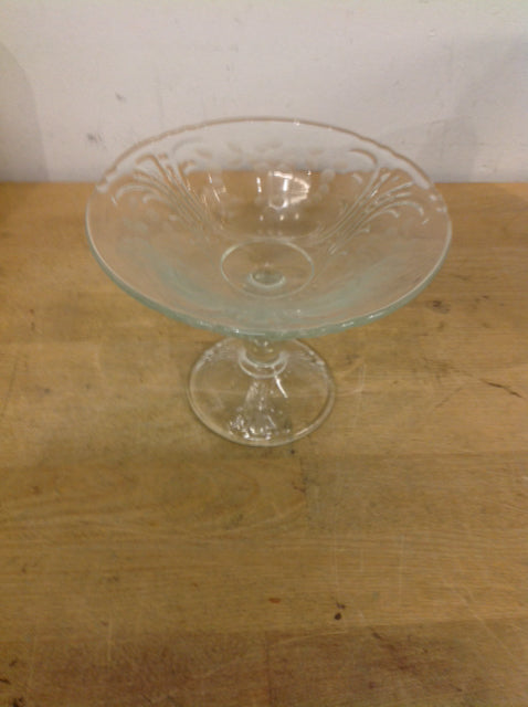 6" Vintage Footed Glass Bowl