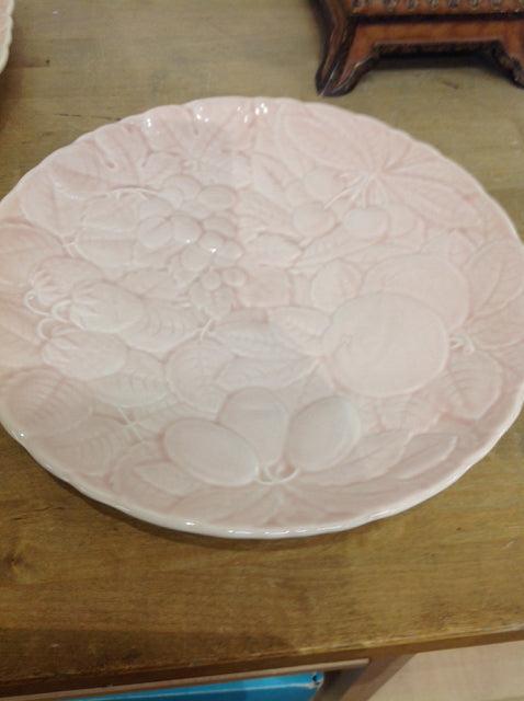 12" France Pink Ceramic Plate