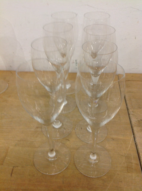 Set Of 8 Baccarat Oenologie White Wine Glasses