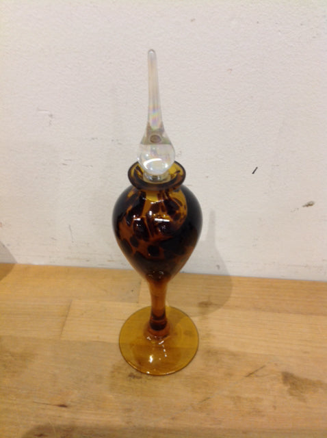 Amber Drip Glass Pefume Bottle