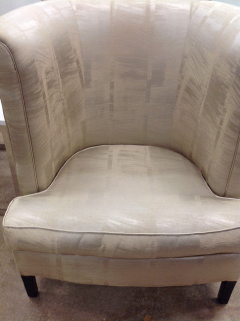 Chair- High Back Gold Fabric
