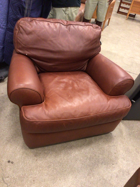 Natuzzi Leather Arm Chair
