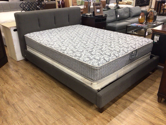 Ashley Furniture Grey Low Profile Queen Bed