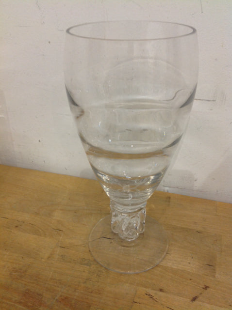 Vase - 12" Footed Clear Glass