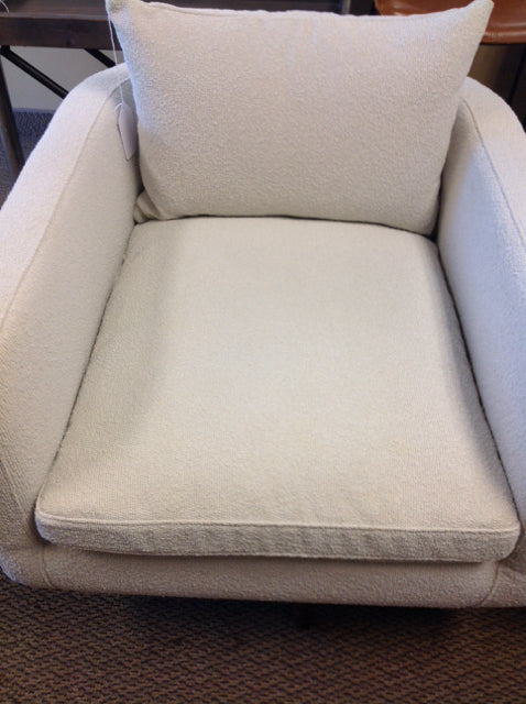 Chair- Cream Fabric Swivel