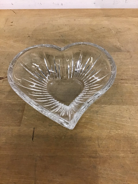 6" Crystal Heart Bowl