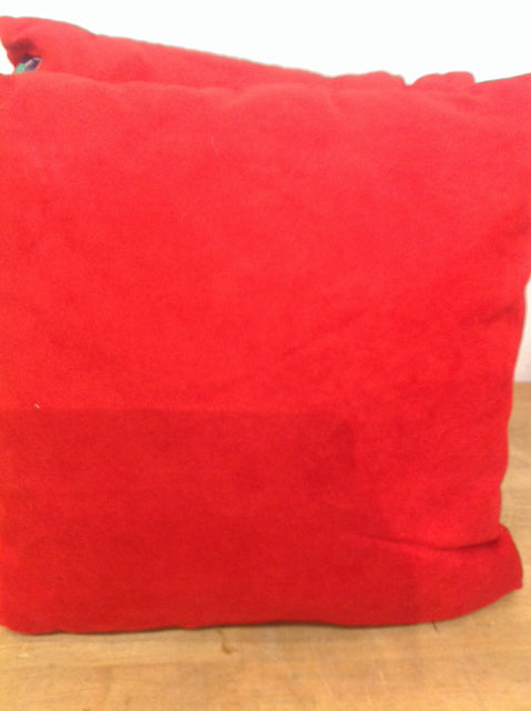 Pillow- 16" Red Seude