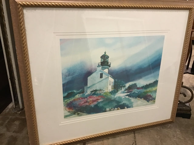 34"x36" Signed/Numbered Lighthouse Framed Print