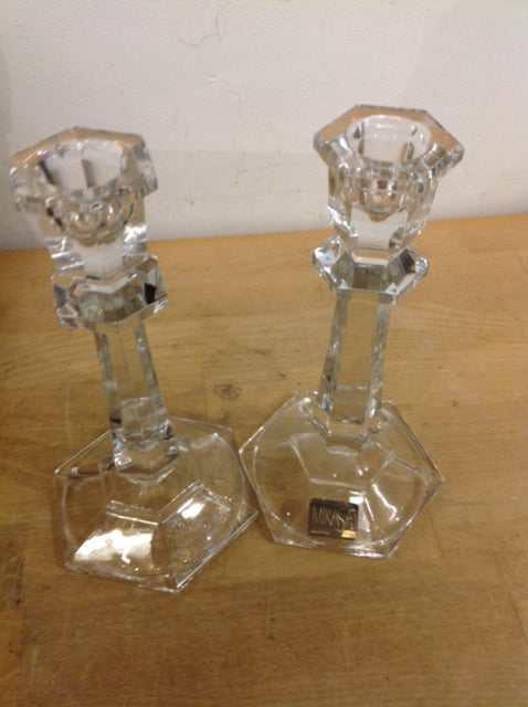 Candle Holders - 7" Pair Of Mikasa