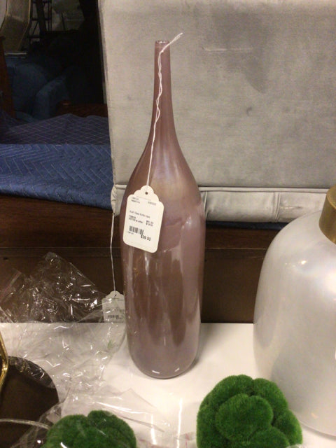Blush Glass Bottle Vase