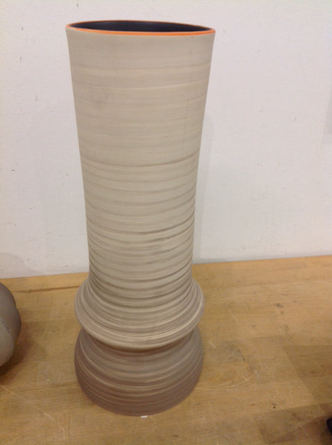 Vase - 16" Grey Ceramic