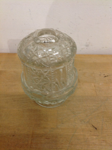 6" Cut Glass Candle Holder