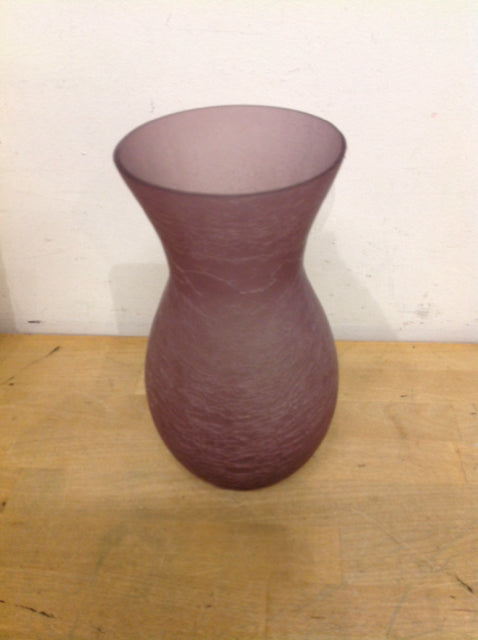 Vase- 9" Plum Glass